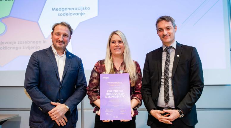 DSO Ilirska Bistrica, podelitev certifikata Družbeno odgovoren delodajalec